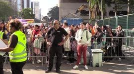 Long lines for tickets to Taylor Swift concert with police presence in Sao Paulo, Brazil