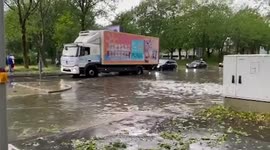 Floods hit German city of Kassel
