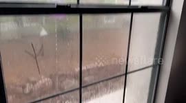 'My window is spitting out water' says woman during storm in Colorado, US