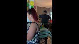 Cute Toddler hugs his first-ever birthday cake *Heartwarming video*