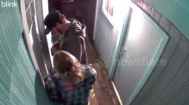 Birthday Man Laughs After Stumbling Backwards