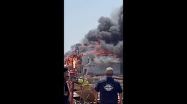 Massive Fire At Oakville Construction Site
