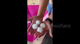 US: Severe Thunderstorms Roll Through Texas, Bringing Large Hail To Lubbock