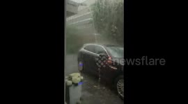 Germany: Storm Hits Northern Hesse With High Winds, Hail Causing Severe Flooding 11