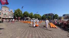 Dutch city hosts famous cheese market