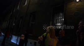 A kind fan allows Linda Robson to sit on her whilst she waited a long time for a car to pick her up from the LGBT awards