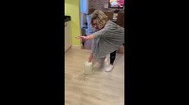 Daughter and mom prank dad by pretending they caught a mouse *HE DIDN'T SEE IT COMING!*