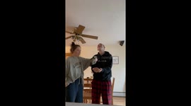 Husband is STUNNED after wife tells him they're having a baby!