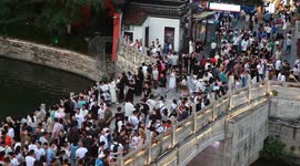 People Visit The Confucius Temple In Nanjing, China