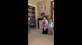 Middle child takes full advantage of his free pass to say one swear word