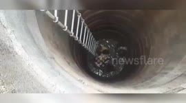 Locals and Firemen Save Toddler From Open Well in Padampur, India