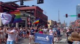 US: Thousands Join 2023 Pride Parade In Nashville, TN