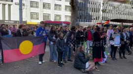 Trans right protest in Sydney, Australia