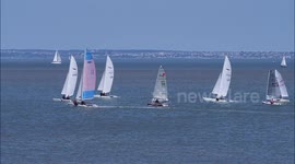 Hot weather for sailing off Kent, UK