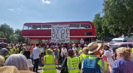 Opponents against Mayor Sadiq Khan's ULEZ expansion rally in London ahead of July court hearing