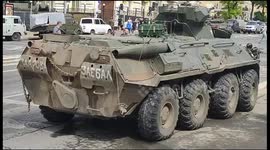 Tanks in The Streets of Rostov-on-Don, Russia