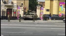 Wagner Fighters in The Streets of Rostov-on-Don, Russia
