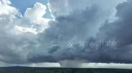 Mean Thunderstorm Clouds Over Ballymena, Co. Antrim, N. Ireland During Major Storm Outbreak - June 25th 2023