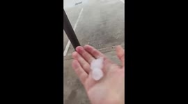 Thunderstorm hits Houston with 70mph downdraft, large hail and 200,000 without power