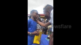Victor Osimhen: Wholesome clip shows young Nigerian fan get emotional after meeting Serie A star in Lagos