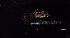 Fireworks Launched to Celeberate June Festival in Barueri, SP, Brazil