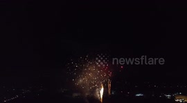 Fireworks at The June Festival in Barueri, SP, Brazil