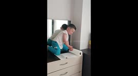 Kid's Head Hits The Table
