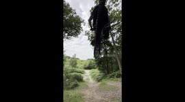 Vertical Video of Mountain Bike Crash / Mountain Bike Accident / Mountain Bike Fail - Angle 1 - Second View available
