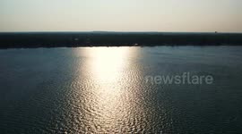 Beautiful ASMR Peaceful water scene shot with Drone 4k