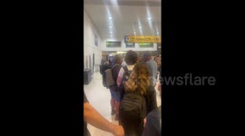 Thunderstorms cause major flight disruptions at Newark Liberty International Airport, New York