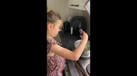 7 y/o girl with a knack for cooking prepares DELICIOUS lasagna for her family