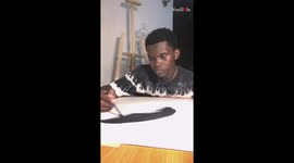 Gifted artist sheds light on the importance of 'Serenity' & 'Courage' with a FLAWLESS painting