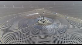 The First Solar Thermal Power Station In Xinjiang, China