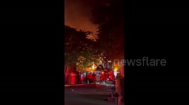 US: 3-Alarm Fire Erupts At School In Charlotte, NC