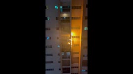 Terrifying blaze engulfs Ajman One Tower 02 in UAE's Ajman City