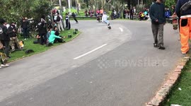 Skateboarding Day Crash