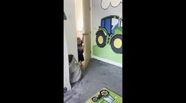 Boy Loves His New Tractor-Themed Bedroom