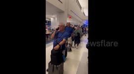 Long queues persist at New York's Newark Liberty International Airport