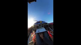 Toy Ball Floats During Aerobatic Flight