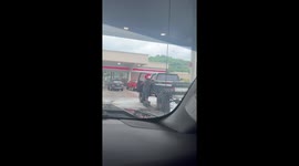 Man Needs A Milk Crate to Get in His Truck