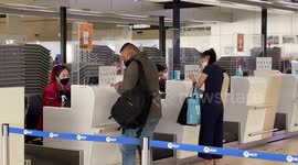 Airport horror as passenger's leg is ripped apart by travelator in Bangkok (file footage)