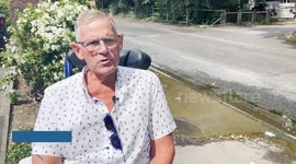 Furious residents who have just been hit with a hosepipe ban say a month long leak could have wasted nearly 200,000 litres of water