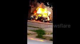 Minibus fire sparks massive liquefied gas container explosion in China