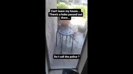 Heavy metal for the win: Woman shoos unwelcome stranger sleeping on porch away with blast of music