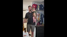 Trying To Eat Dad's Snacks