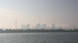 Smoke over Toronto Skyline getting thick again