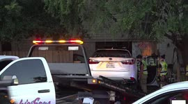 SUV Crashes Into Home In Atascocita, TX, USA