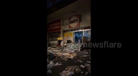 Tech and household appliances store targeted by rioters in Aubervilliers, Paris