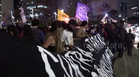 People take to the streets against the increase in public transport prices in Sao Paulo, Brazil