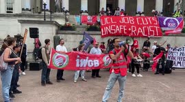 Protesters accuse UCL of being 'racist' for planned redundancies and pay cuts